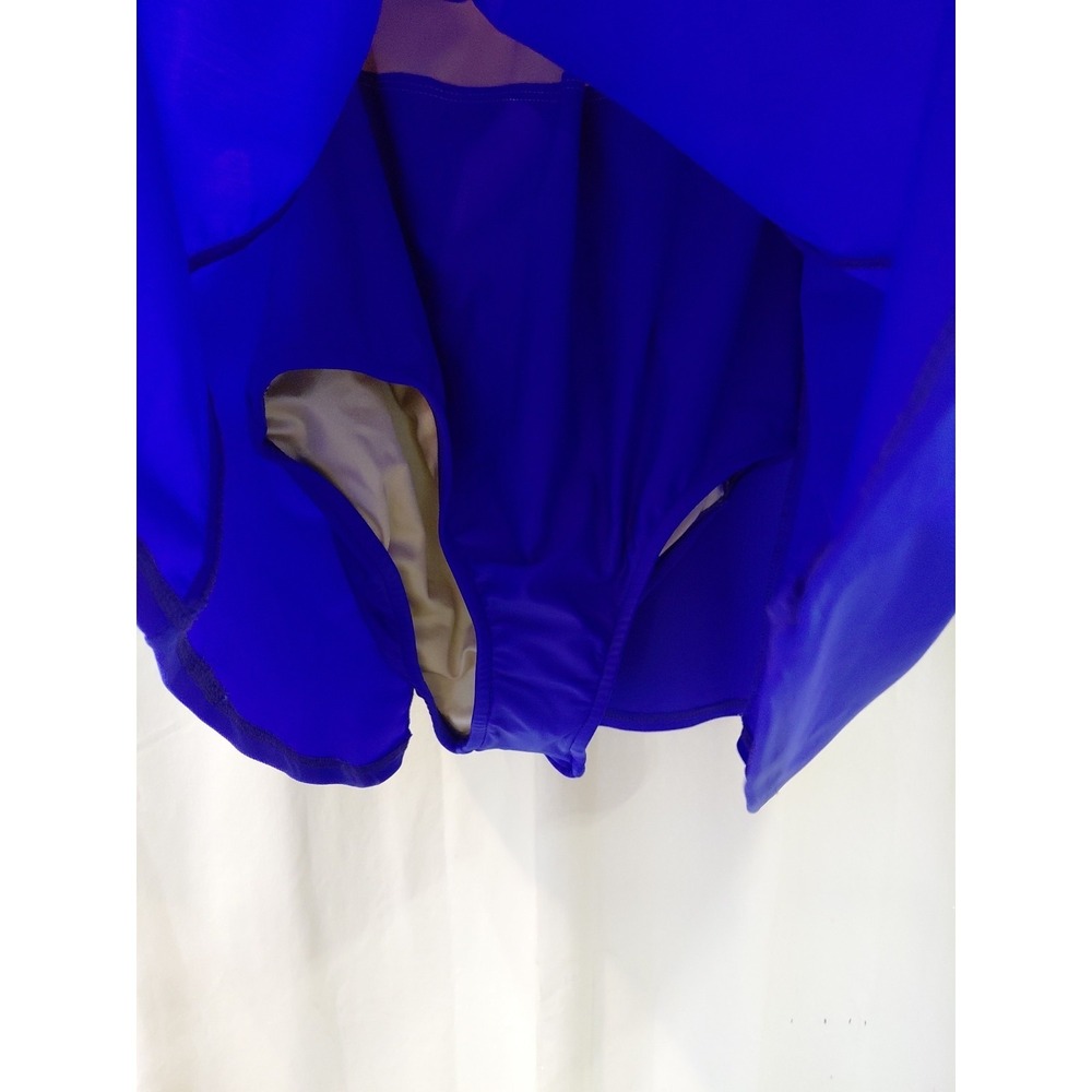 Vintage Carol Wior Swimsuit New One Piece Navy Blue Plus Sz 20 Takes Inches Off - Picture 4 of 16